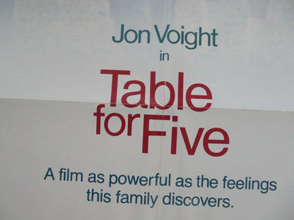 TABLE FOR FIVE US ONE SHEET POSTER JON VOIGHT 1983 Rendezvous Cinema Movie posters