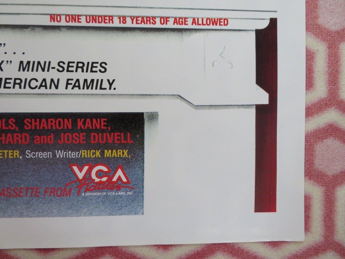 TABOO AMERICAN - STYLE/ AMERICAN TABOO FOLDED US ONE SHEET POSTER RAVEN GLORIA '83 Movie posters