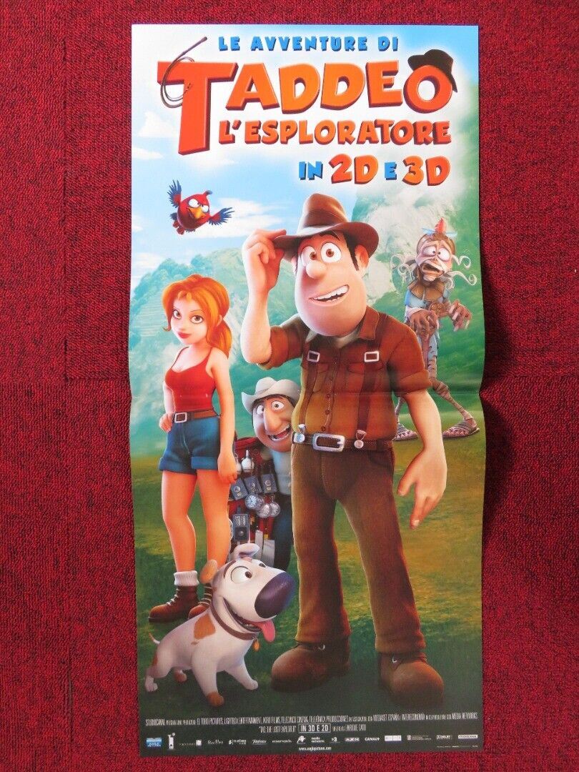TAD: THE LOST EXPLORER ITALIAN LOCANDINA (26.5"x12.5") POSTER O BARBERAN 2012 Movie posters
