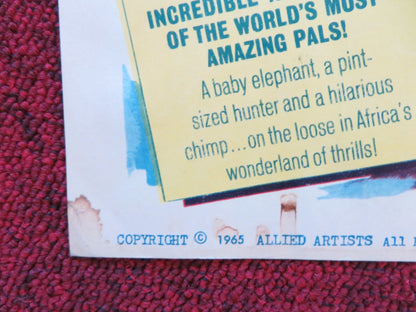 TAFFY AND THE JUNGLE HUNTER US LOBBY CARD FULL SET JACQUES BERGERAC 1965 Rendezvous Cinema Movie posters