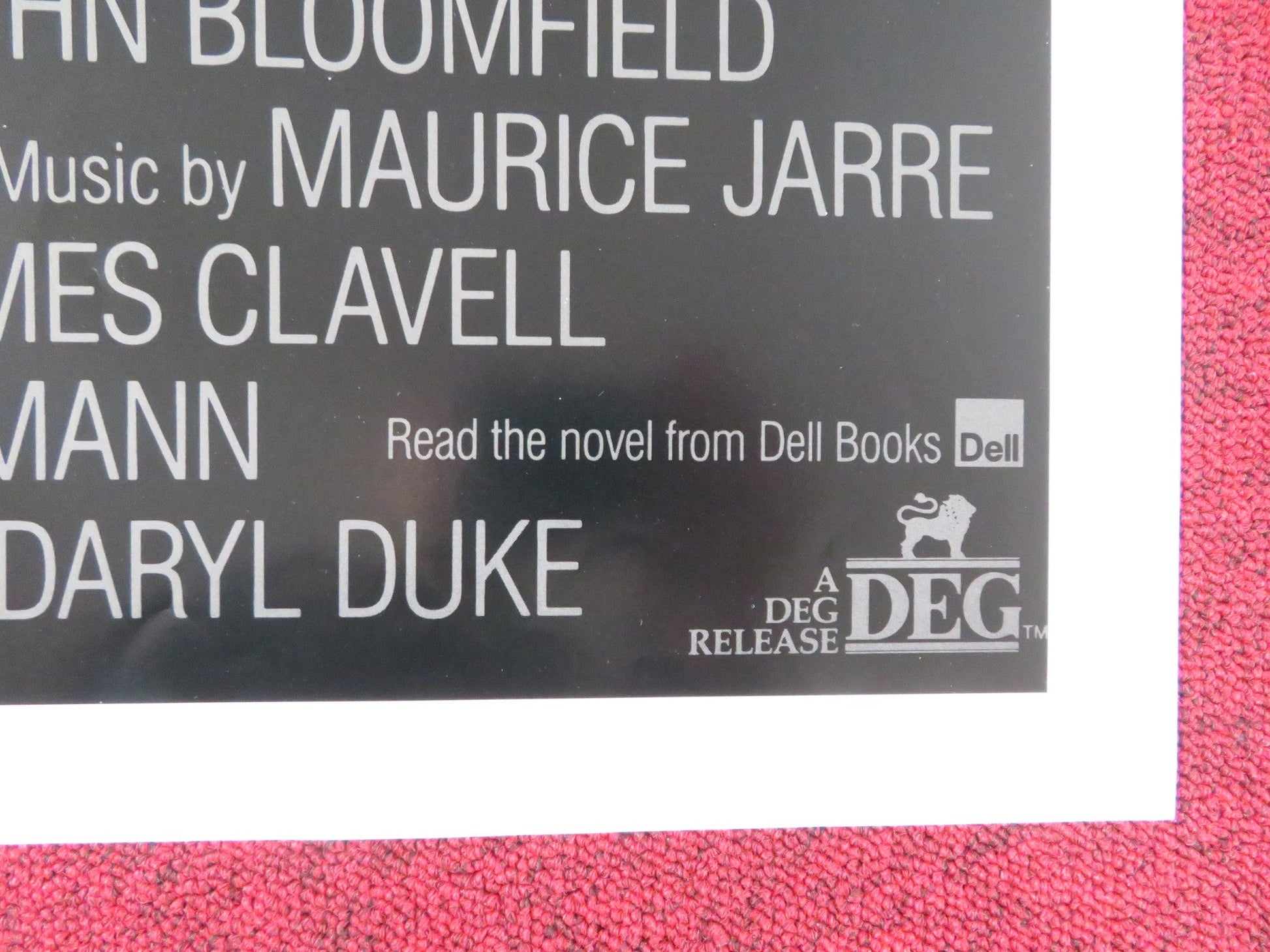 TAI - PAN FOLDED US ONE SHEET POSTER BRYAN BROWN JOAN CHEN 1986 Rendezvous Cinema Movie posters