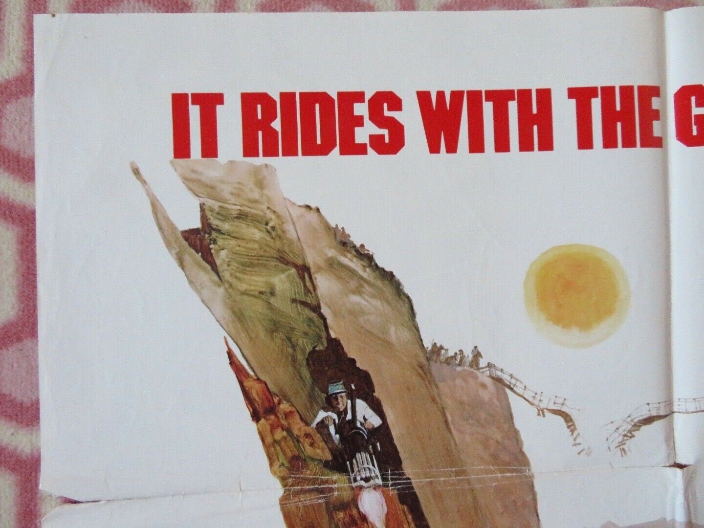 TAKE A HARD RIDE FOLDED US ONE SHEET POSTER JIM BROWN LEE VAN CLEEF 1975 Movie posters