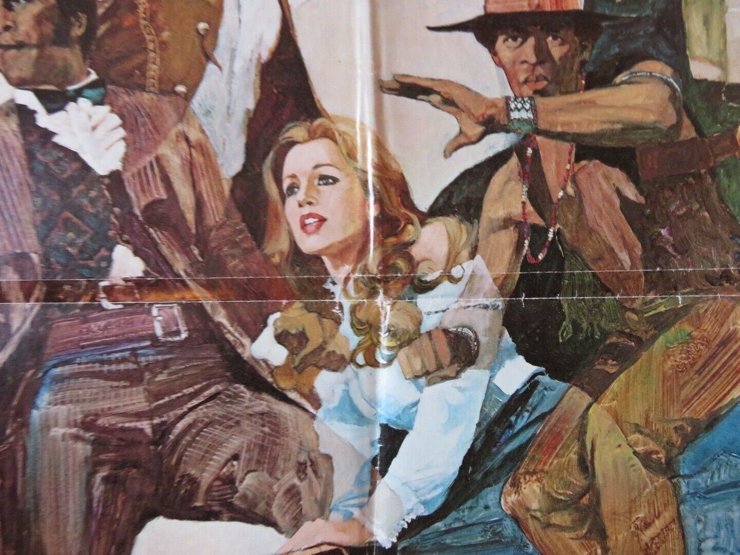 TAKE A HARD RIDE FOLDED US ONE SHEET POSTER JIM BROWN LEE VAN CLEEF 1975 Movie posters