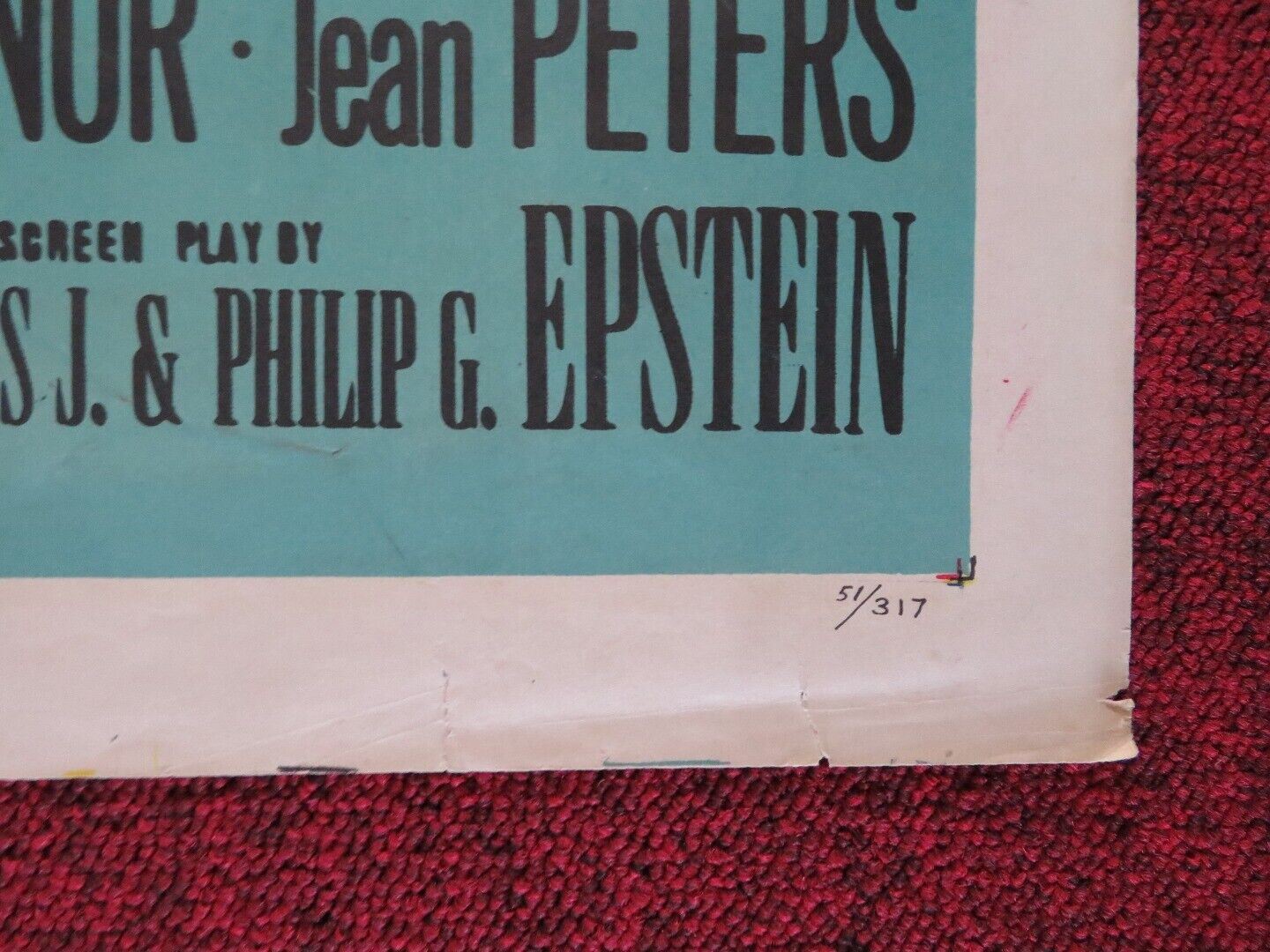 TAKE CARE OF MY LITTLE GIRL FOLDED U.S ONE SHEET POSTER JEANNE CRAIN 1951 Movie posters