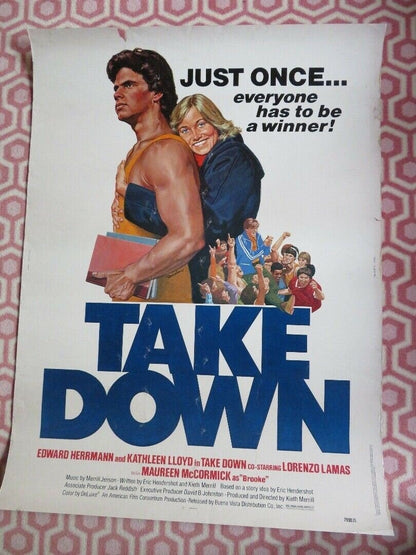 TAKE DOWN 30"x 40" ON CARD ROLLED POSTER EWARD HERRMANN KATHLEEN LLOYD 1979 Movie posters
