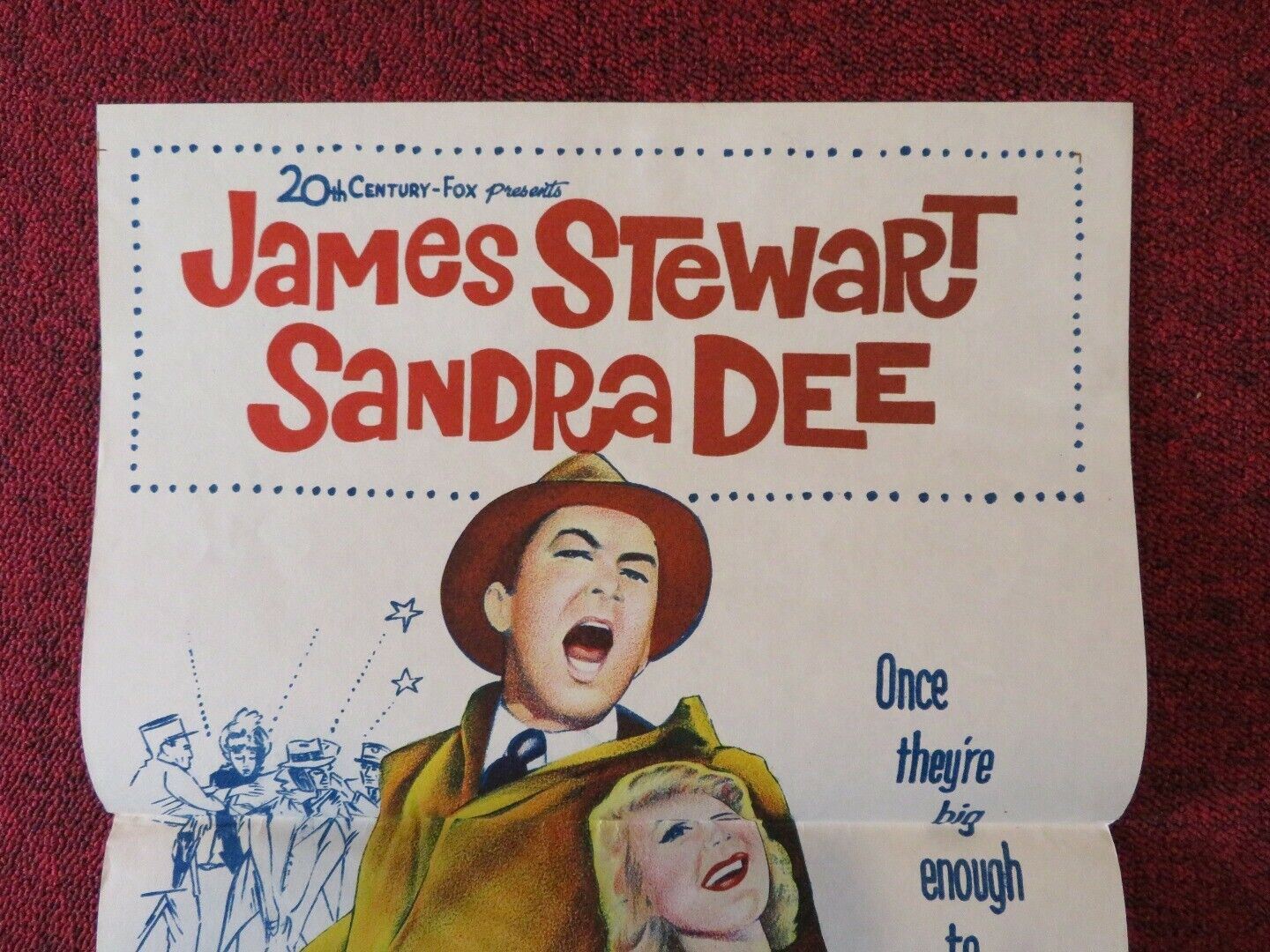 TAKE HER SHE'S MINE FOLDED AUSTRALIAN DAYBILL POSTER James Stewart Sandra Dee - Rendezvous Cinema