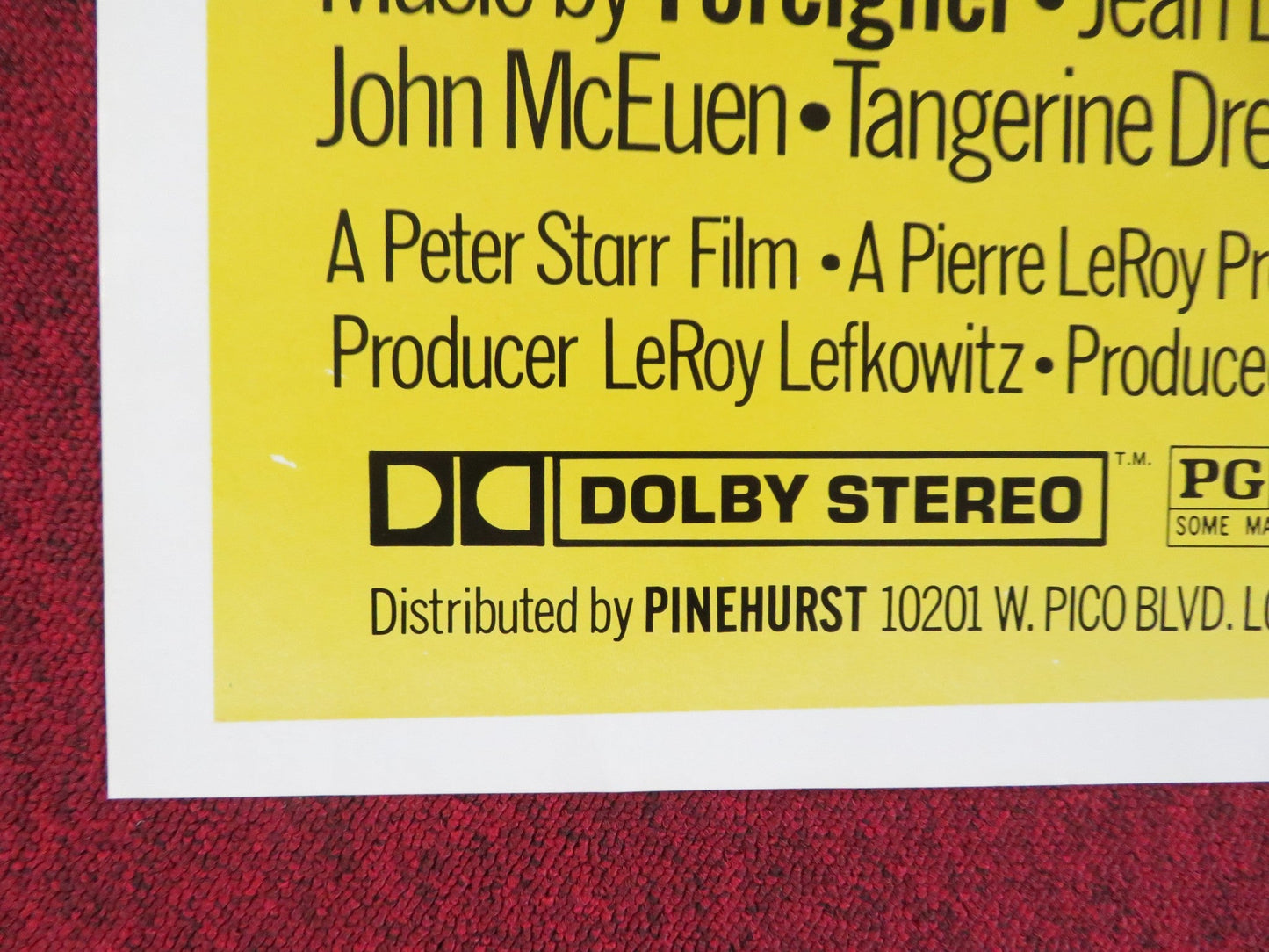 TAKE IT TO THE LIMIT FOLDED US ONE SHEET POSTER ALAN OPPENHEIMER 1979 Rendezvous Cinema Movie posters