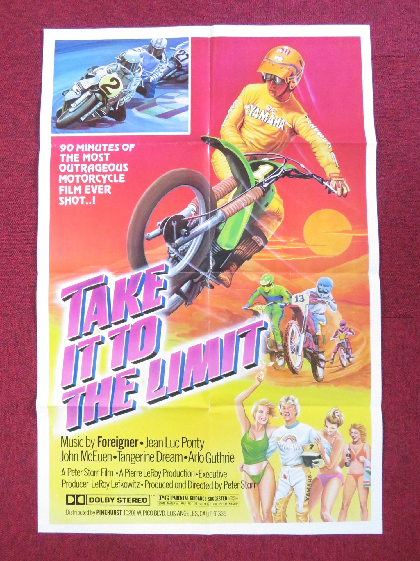 TAKE IT TO THE LIMIT FOLDED US ONE SHEET POSTER ALAN OPPENHEIMER 1979 Rendezvous Cinema Movie posters
