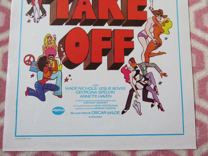 TAKE OFF ADULT ITALIAN LOCANDINA (27.5"x13") POSTER LESLIE BOVEE 1978 Movie posters