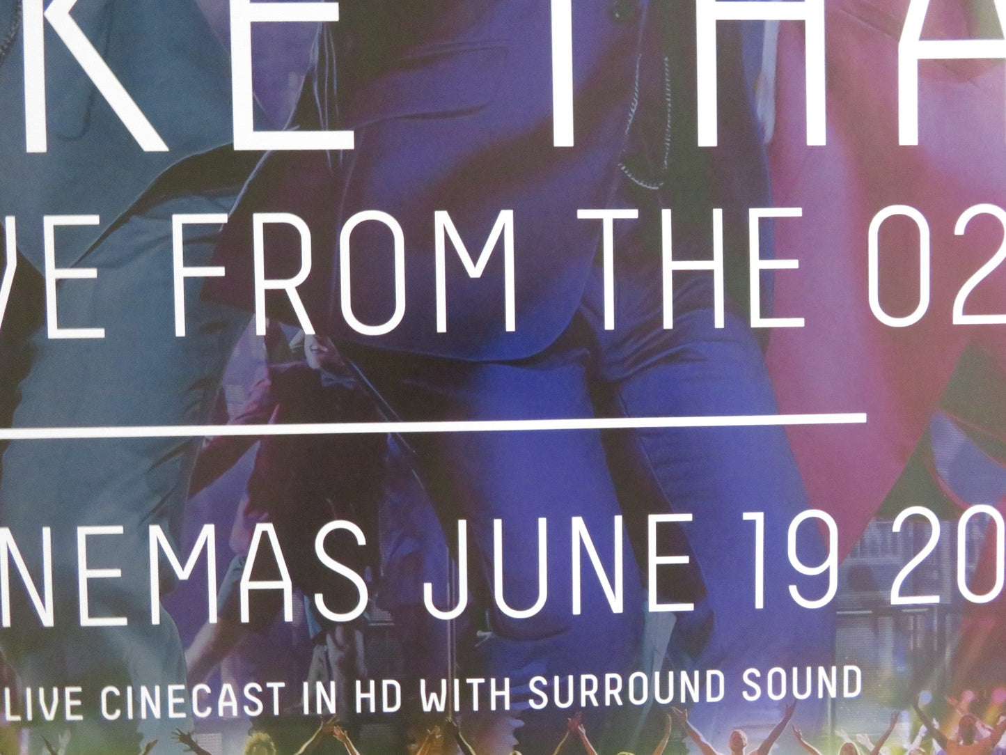 TAKE THAT: LIVE FROM THE O2: ENCORE UK QUAD ROLLED POSTER GARY BARLOW OWEN 2015 Rendezvous Cinema Movie posters