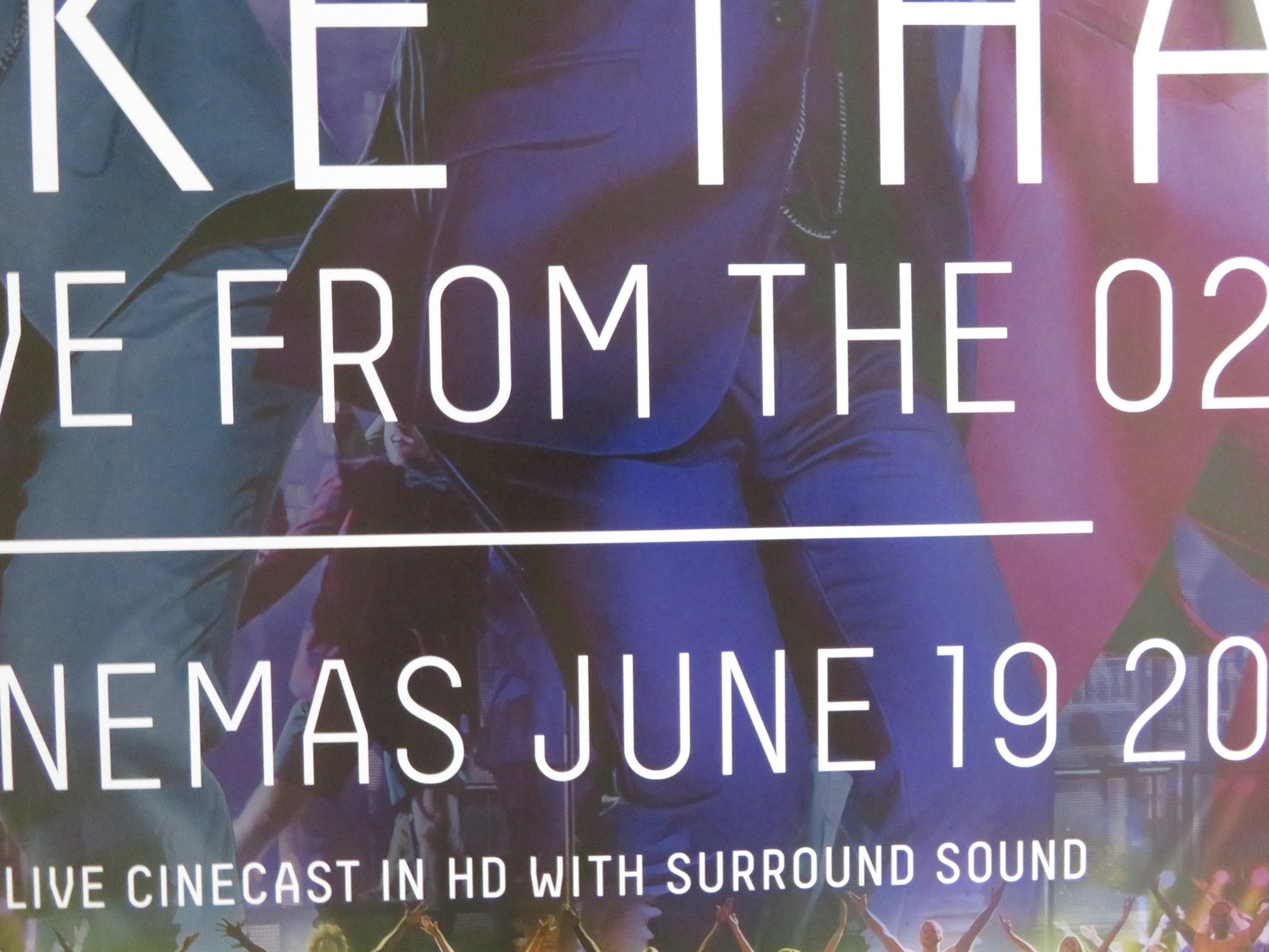 TAKE THAT: LIVE FROM THE O2: ENCORE UK QUAD ROLLED POSTER GARY BARLOW OWEN 2015 Rendezvous Cinema Movie posters