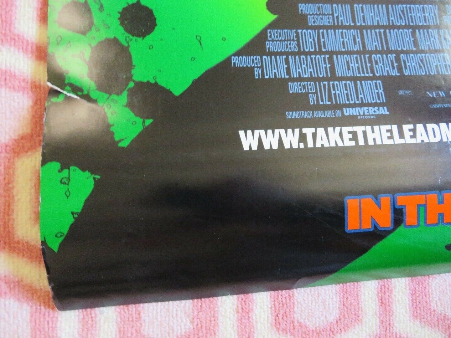 TAKE THE LEAD US ROLLED POSTER ANTONIO BANDERAS ROB BROWN 2006 Rendezvous Cinema Movie posters