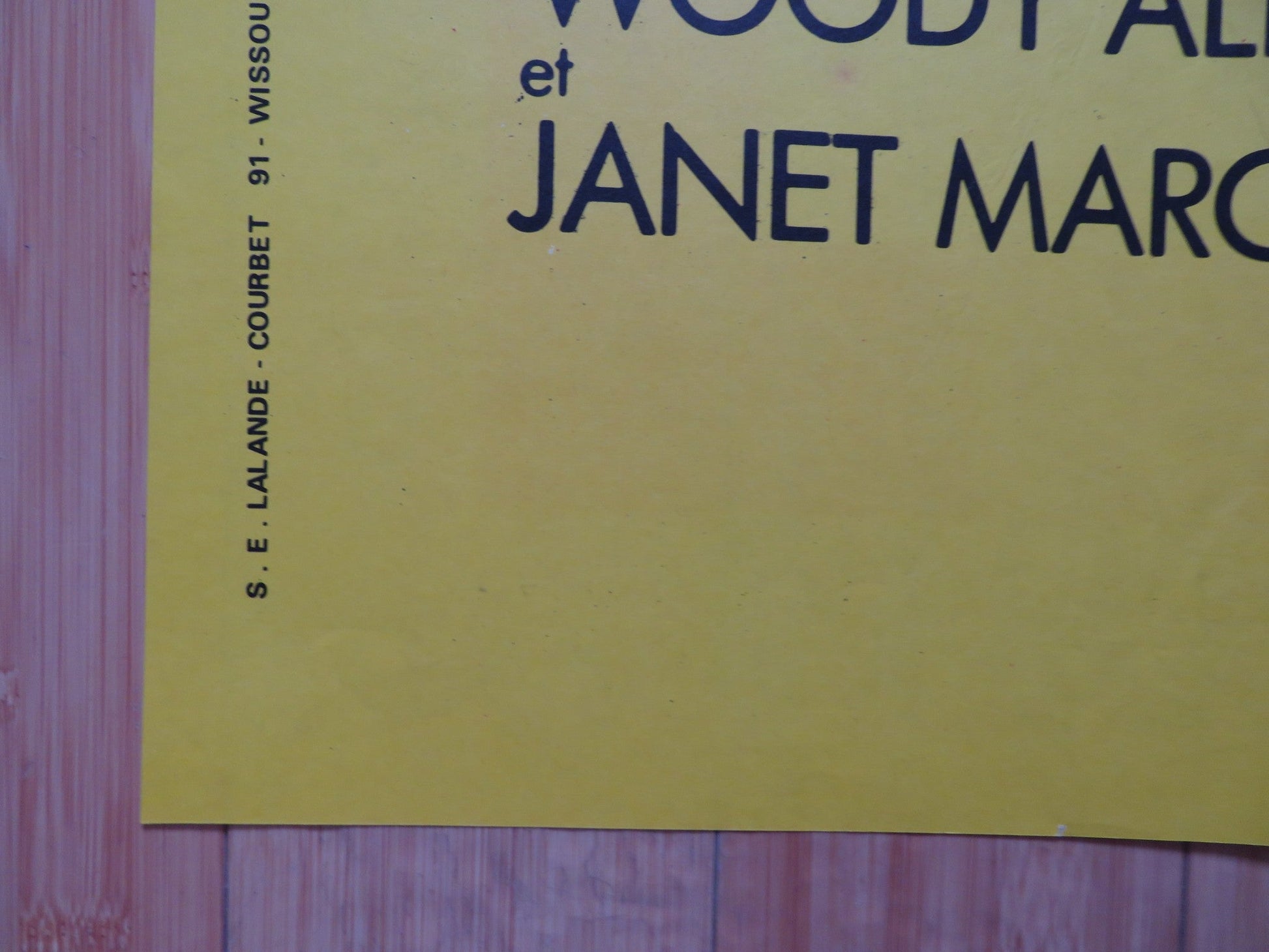 TAKE THE MONEY AND RUN FRENCH GRANDE POSTER WOODY ALLEN JANET MARGOLIN 1972 Rendezvous Cinema Movie posters