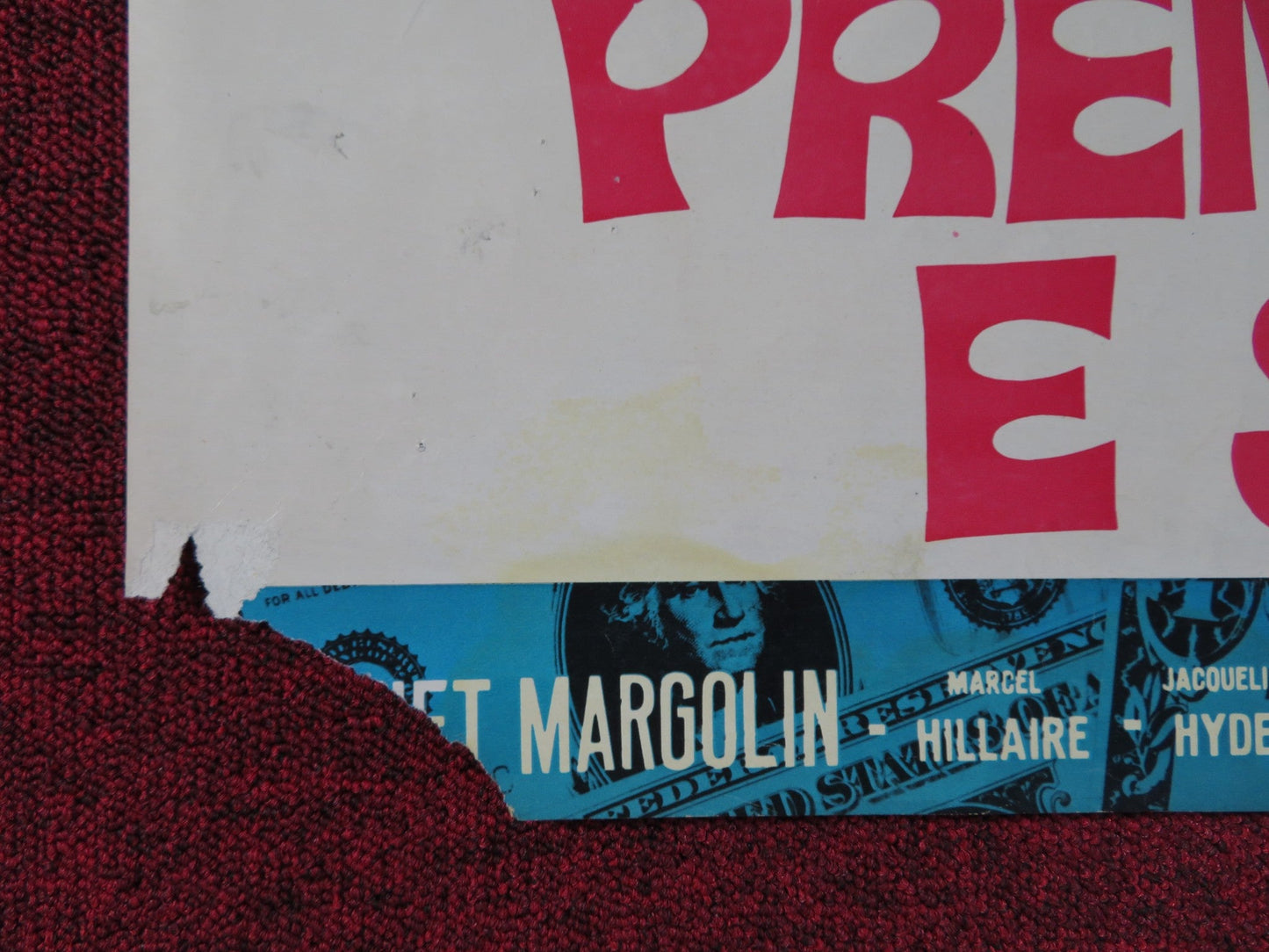 TAKE THE MONEY AND RUN ITALIAN FOGLIO POSTER WOODY ALLEN JANET MARGOLIN 1969 Rendezvous Cinema Movie posters