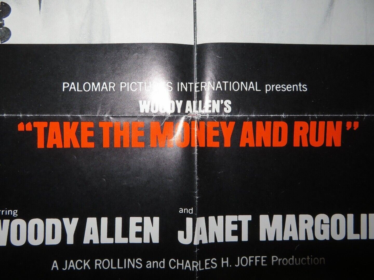 TAKE THE MONEY AND RUN US ONE SHEET POSTER WOODY ALLEN JANET MARGOLIN 1969 Movie posters