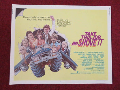 TAKE THIS JOB AND SHOVE IT US HALF SHEET (22"x 28") POSTER ROBERT HAYS 1981 Movie posters