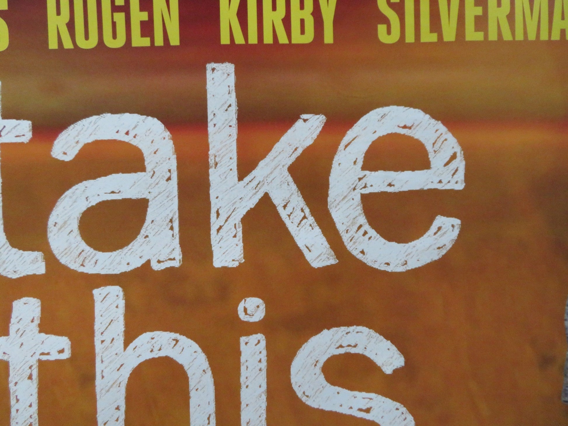 TAKE THIS WALTZ UK QUAD (30"x 40") ROLLED POSTER SETH ROGEN M. WILLIAMS 2011 Rendezvous Cinema Movie posters