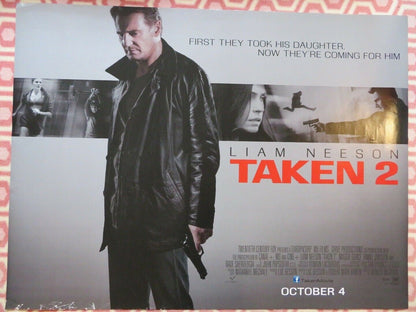 TAKEN 2 QUAD (30"x 40") ROLLED POSTER LIAM NEESON 2012 Movie posters