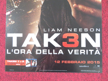 TAKEN 3 ITALIAN LOCANDINA POSTER LIAM NEESON FOREST WHITAKER 2014 Rendezvous Cinema Movie posters