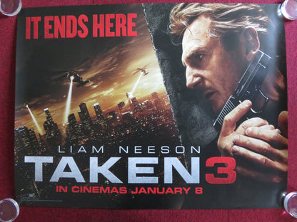 TAKEN 3 UK QUAD (30"x 40") ROLLED POSTER LIAM NEESON FOREST WHITAKER 2014 Rendezvous Cinema Movie posters