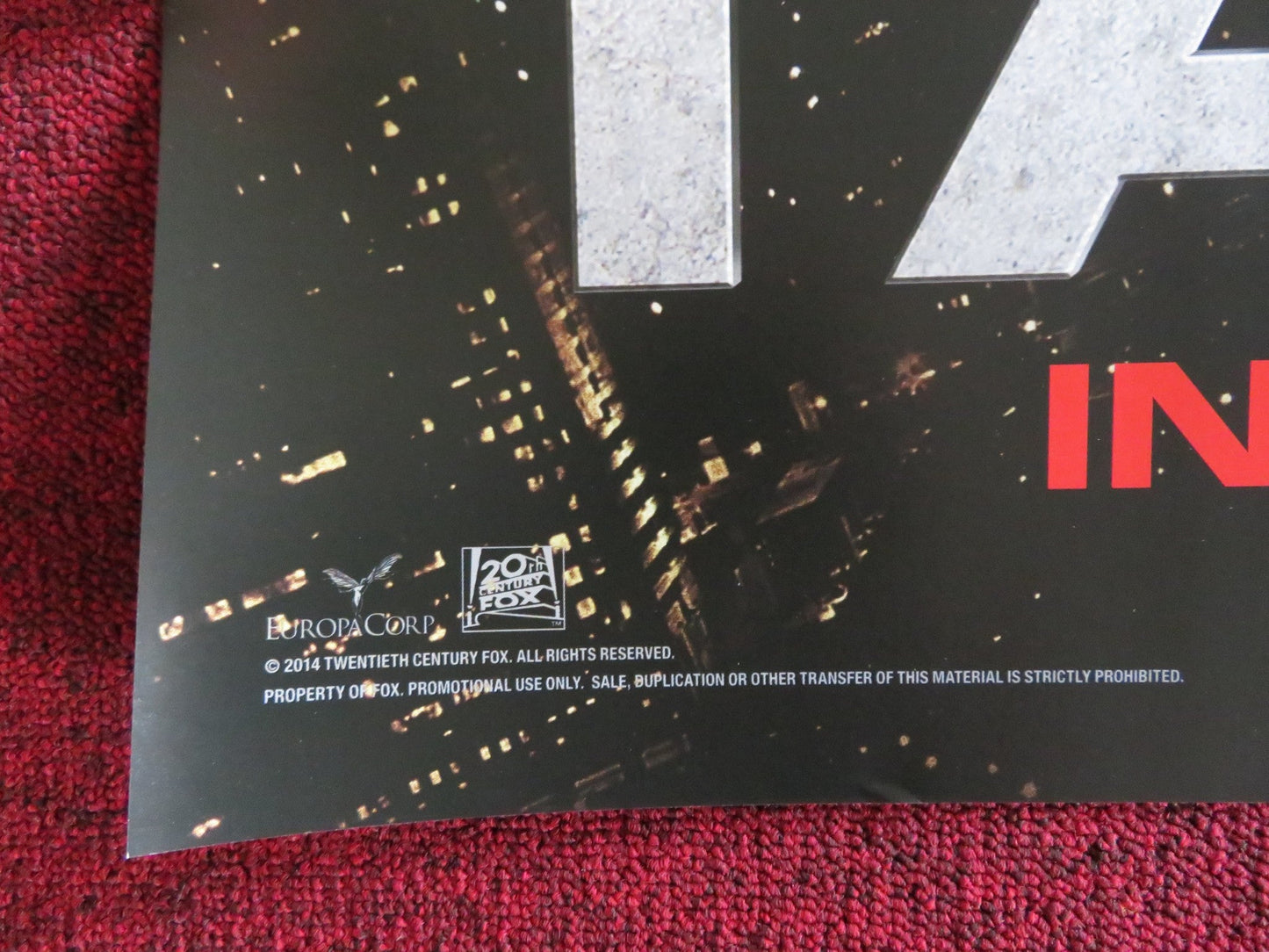 TAKEN 3 UK QUAD (30"x 40") ROLLED POSTER LIAM NEESON FOREST WHITAKER 2014 Rendezvous Cinema Movie posters