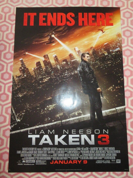 TAKEN 3 VERSION B US ONE SHEET ROLLED POSTER LIAM NEESON 2014 Movie posters
