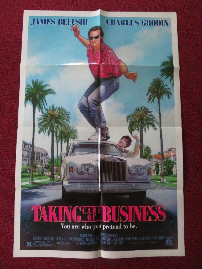 TAKING CARE OF BUSINESS FOLDED US ONE SHEET POSTER JAMES BELUSHI 1990 Movie posters