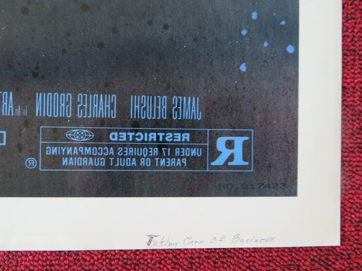 TAKING CARE OF BUSINESS FOLDED US ONE SHEET POSTER JAMES BELUSHI 1990 Movie posters