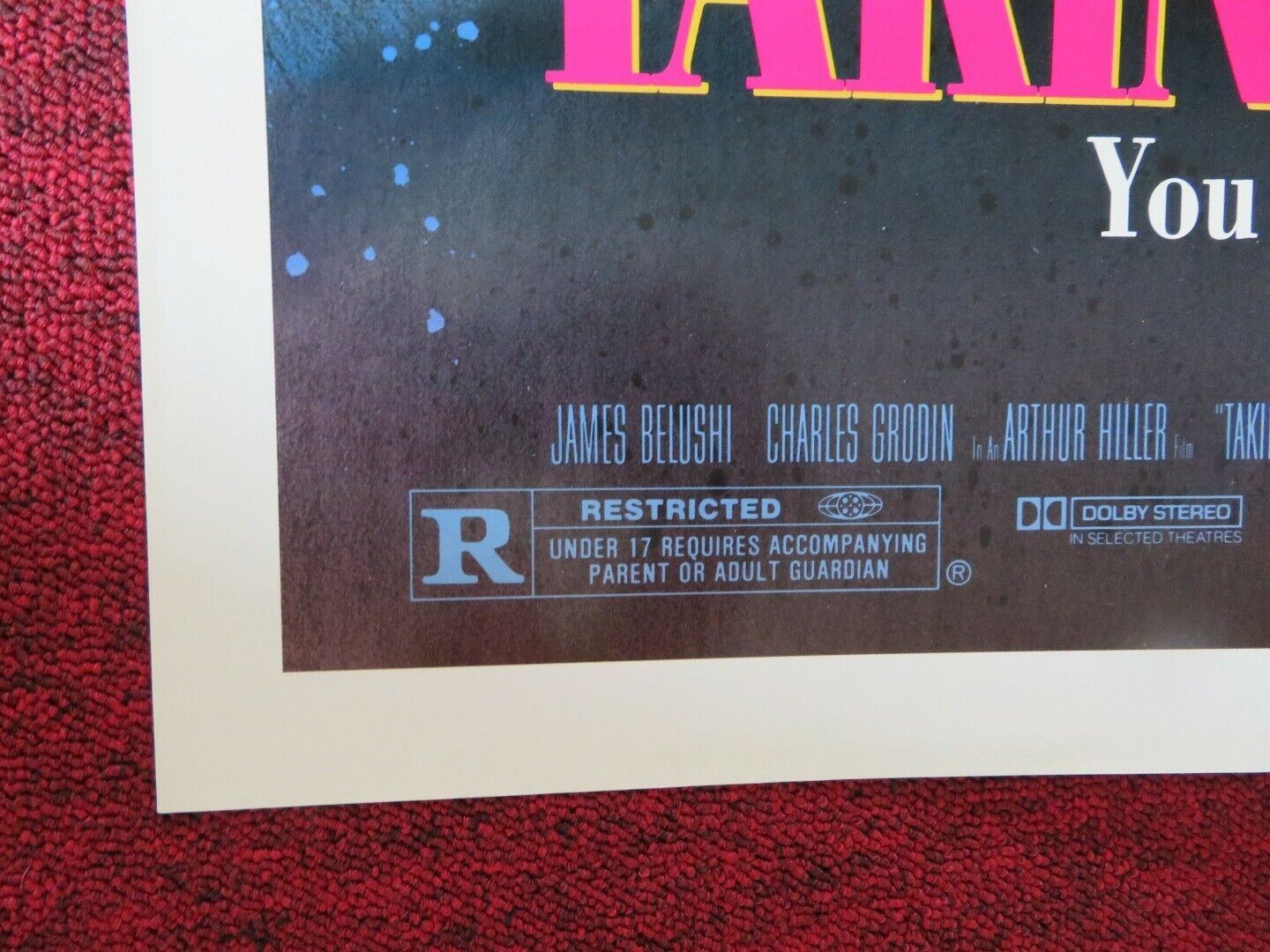 TAKING CARE OF BUSINESS FOLDED US ONE SHEET POSTER JAMES BELUSHI 1990 Movie posters