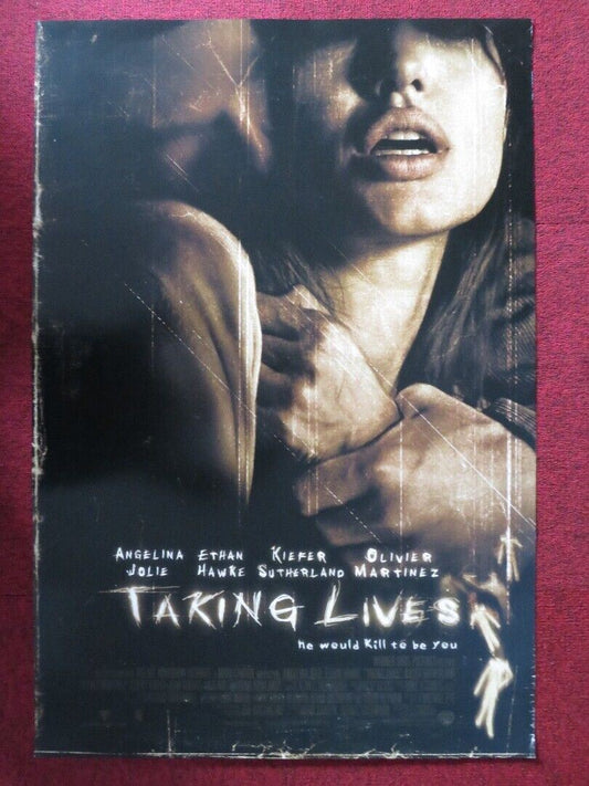 TAKING LIVES US ONE SHEET ROLLED POSTER ANGELINA JOLIE ETHAN HAWKE 2004 Movie posters