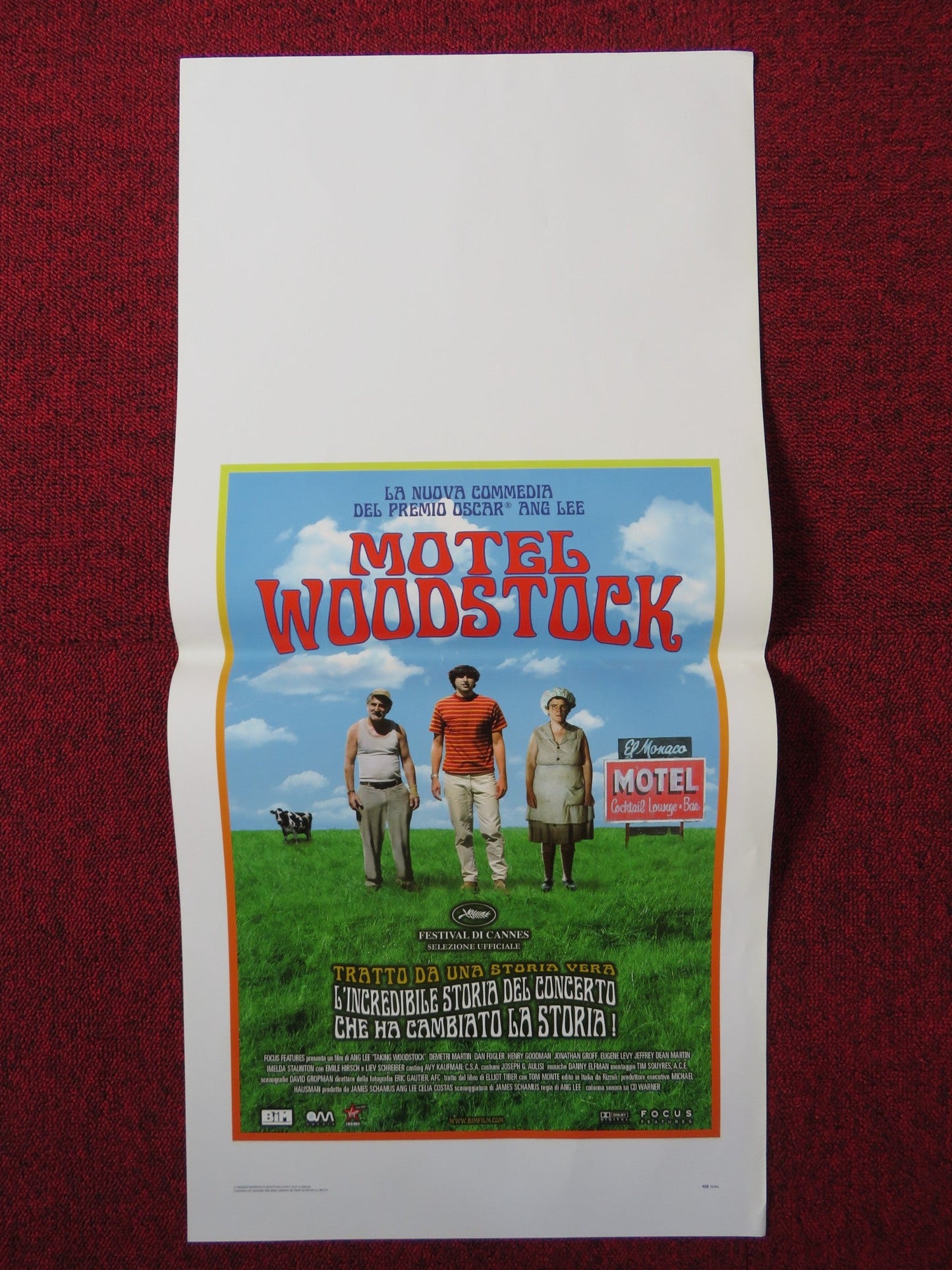 TAKING WOODSTOCK ITALIAN LOCANDINA POSTER DEMETRI MARTIN IMELDA STAUNTON 2009 Rendezvous Cinema Movie posters