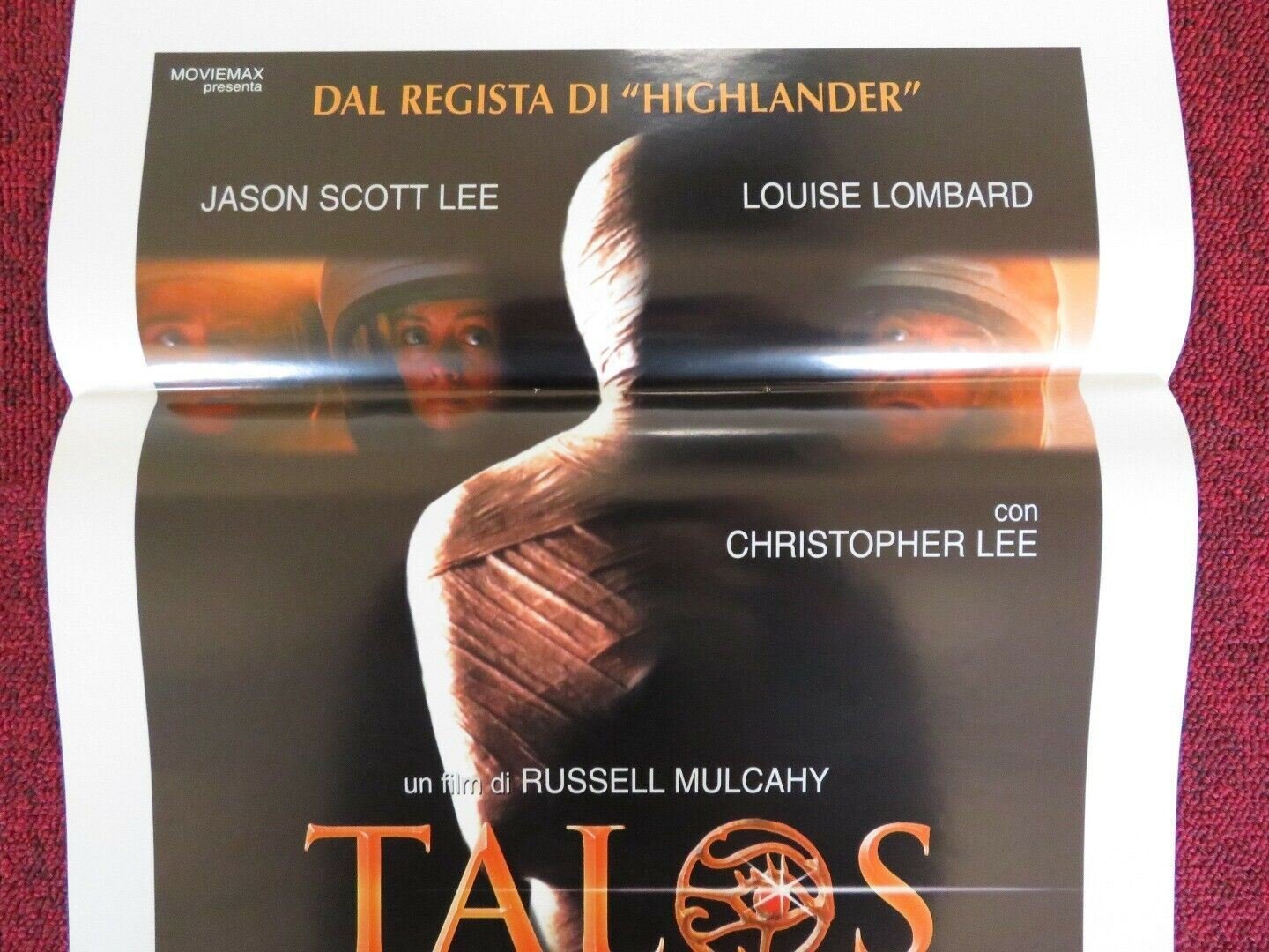 TALOS L'OMBRA DEL FARAONE ITALIAN LOCANDINA (27.5"x13") POSTER JASON SCOTT LEE - Rendezvous Cinema