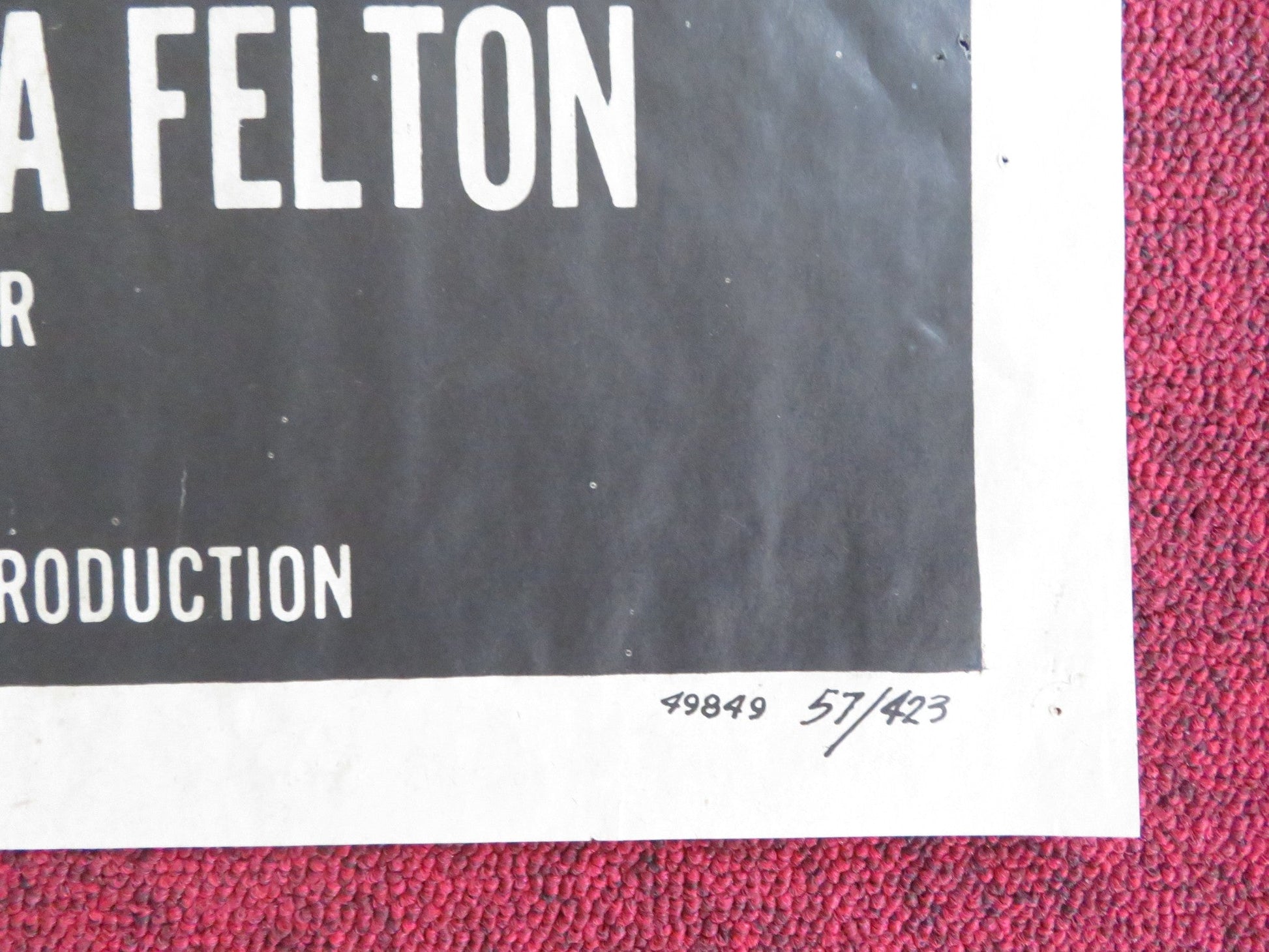 TAMING SUTTON'S GAL FOLDED US ONE SHEET POSTER JOHN LUPTON GLORIA TALBOTT 1957 Rendezvous Cinema Movie posters