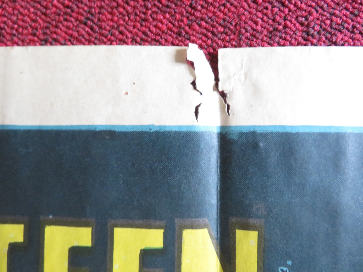 TAMING SUTTON'S GAL FOLDED US ONE SHEET POSTER JOHN LUPTON GLORIA TALBOTT 1957 Rendezvous Cinema Movie posters