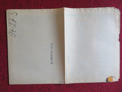 TANGANYIKA FOLDED US ONE SHEET POSTER VAN HEFLIN RUTH ROMAN 1954 Movie posters