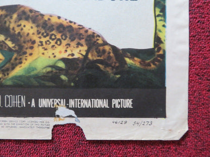 TANGANYIKA FOLDED US ONE SHEET POSTER VAN HEFLIN RUTH ROMAN 1954 Movie posters