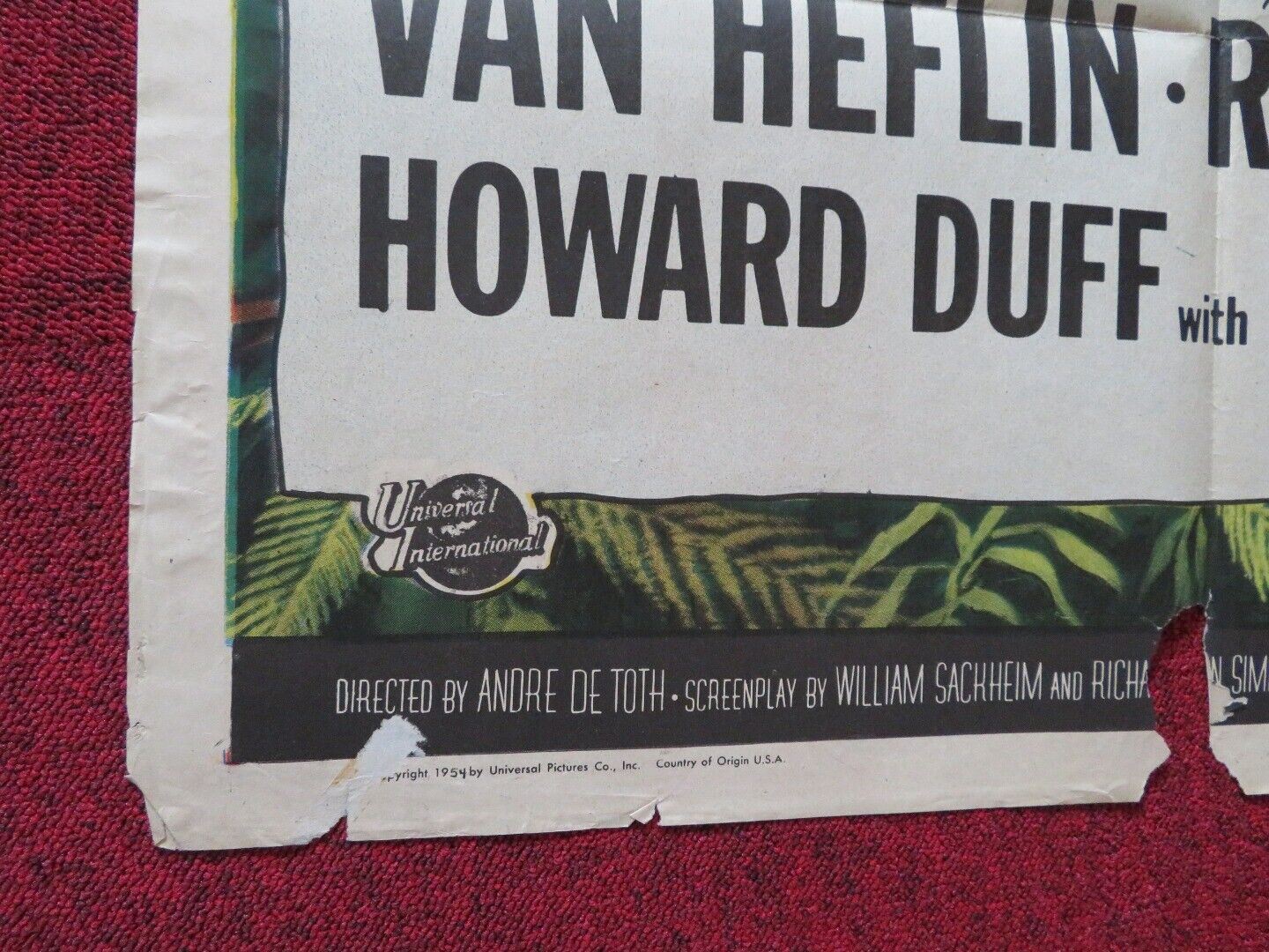 TANGANYIKA FOLDED US ONE SHEET POSTER VAN HEFLIN RUTH ROMAN 1954 Movie posters