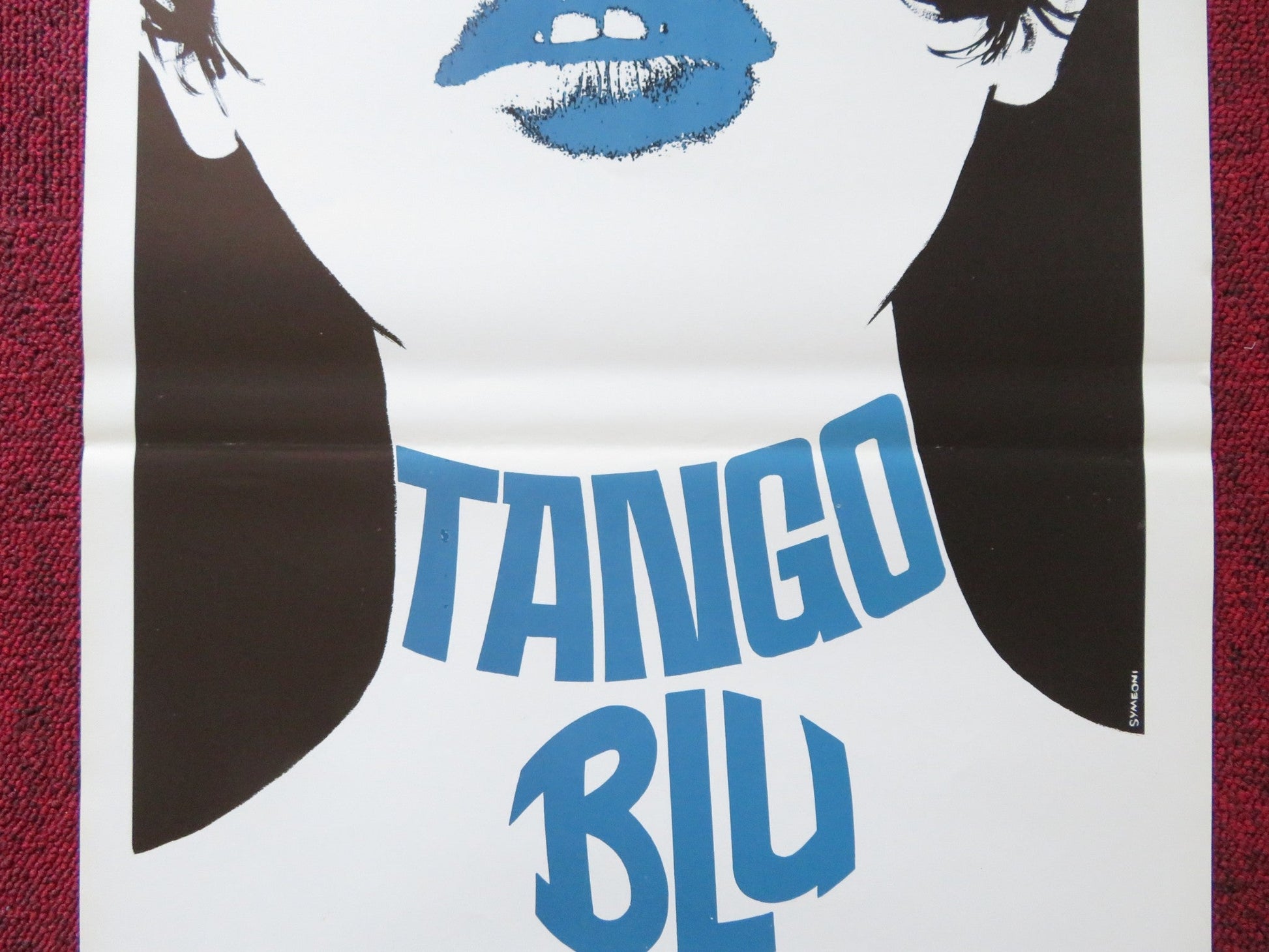 TANGO BLU ITALIAN LOCANDINA POSTER FRANCO FRANCHI MAURIZIO MERLI 1987 Rendezvous Cinema Movie posters