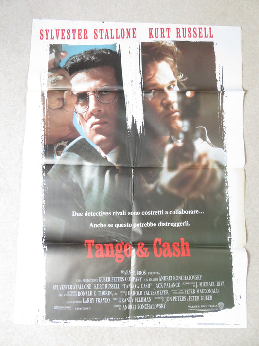 TANGO & CASH ITALIAN 2 FOGLIO POSTER KURT RUSSELL SYLVESTER STALLONE 1989 Rendezvous Cinema Movie posters