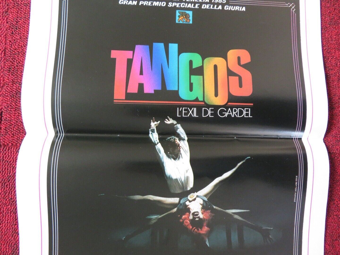 TANGOS, THE EXILE OF GARDEL ITALIAN LOCANDINA (27.5"x13") POSTER M LAFORET 1985 - Rendezvous Cinema