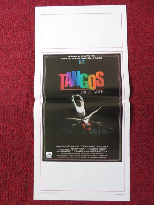 TANGOS, THE EXILE OF GARDEL ITALIAN LOCANDINA (27.5"x13") POSTER M LAFORET 1985 - Rendezvous Cinema
