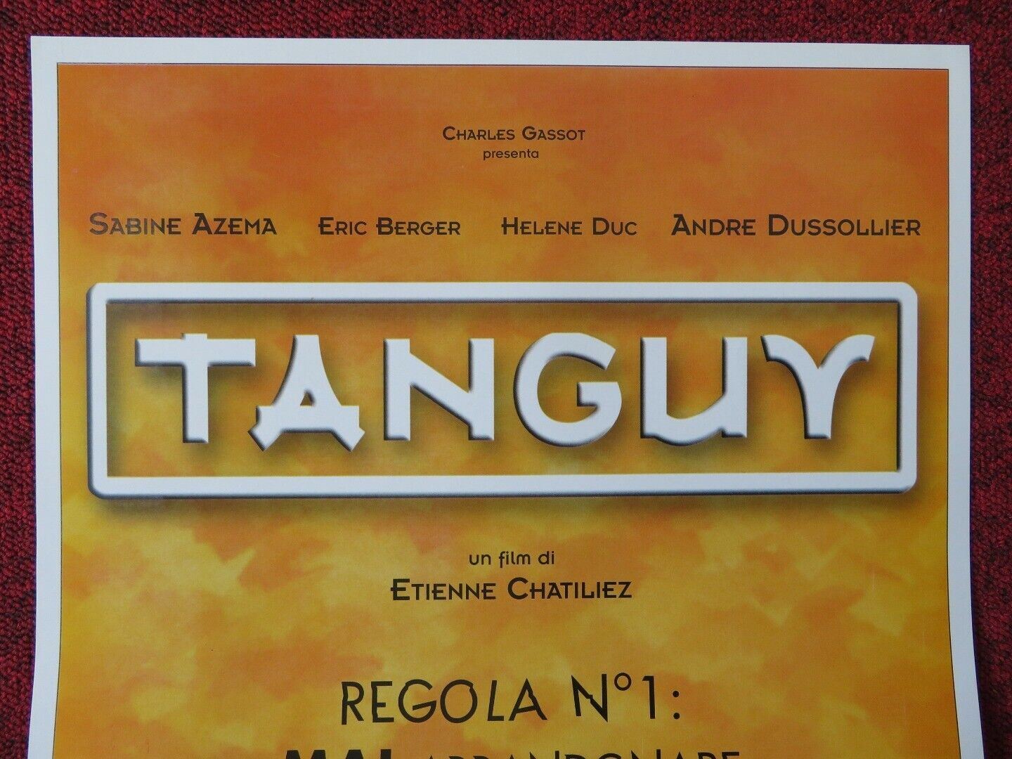 TANGUY ITALIAN LOCANDINA (26"x13") POSTER SABINE AZEMA ERIC BERGER 2001 Movie posters