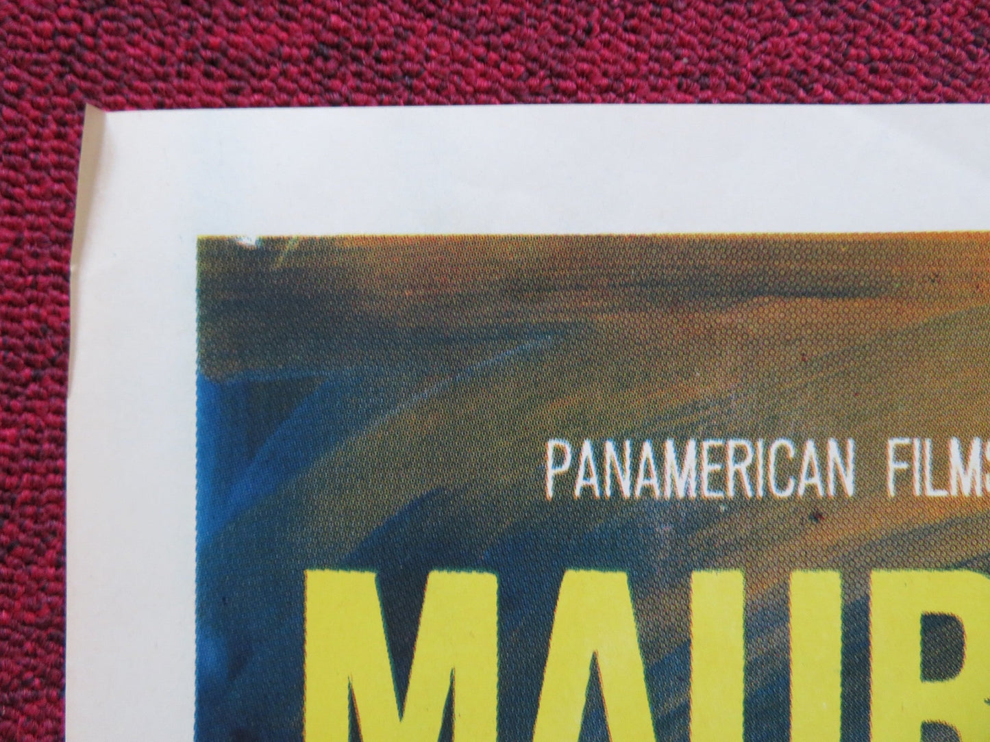 TAPAME CONTIGO FOLDED MEXICAN POSTER ARMANDO ACOSTA VICTOR ALCOCER 1970 Rendezvous Cinema Movie posters