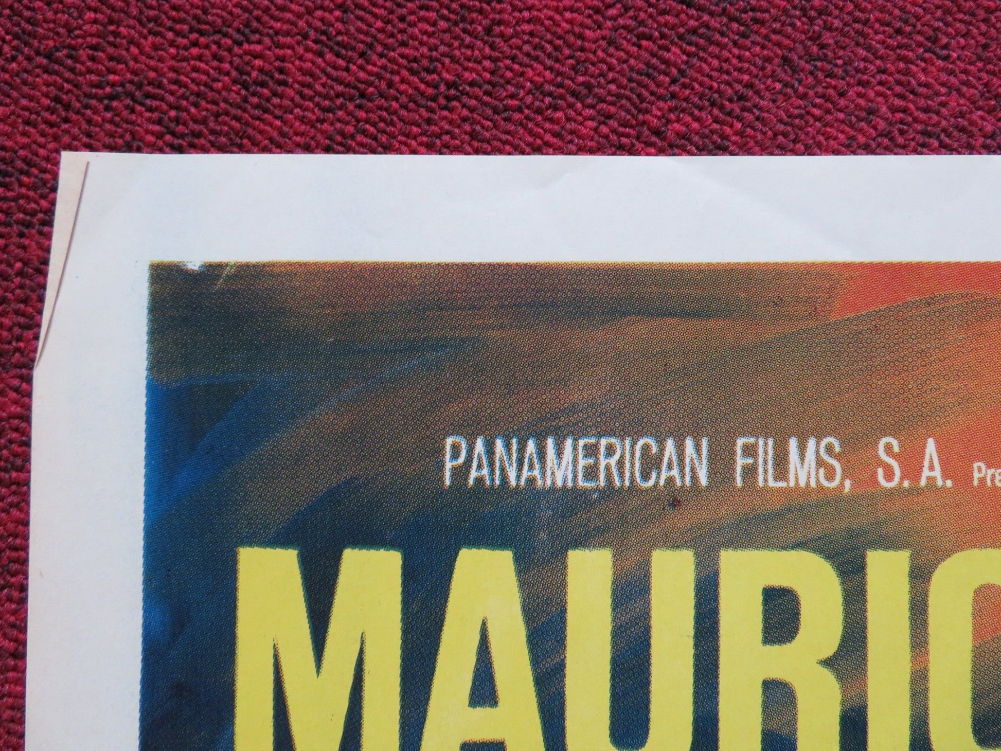 TAPAME CONTIGO FOLDED MEXICAN POSTER MAURICIO GARCES ARMANDO ACOSTA 1970 Rendezvous Cinema Movie posters