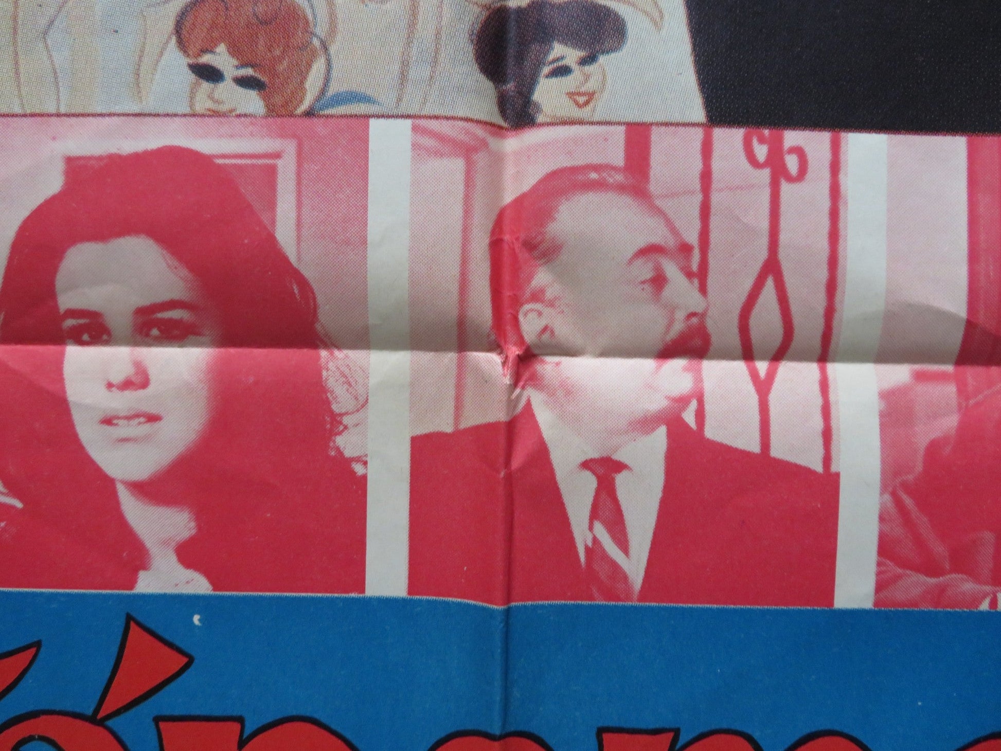 TAPAME CONTIGO FOLDED MEXICAN POSTER MAURICIO GARCES ARMANDO ACOSTA 1970 Rendezvous Cinema Movie posters