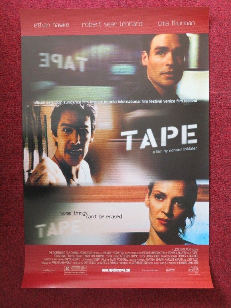 TAPE US ONE SHEET ROLLED POSTER ETHAN HAWKE UMA THURMAN 2001 Movie posters