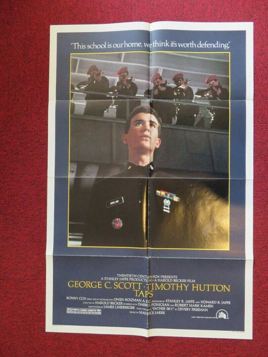 TAPS FOLDED US ONE SHEET POSTER GEORGE C. SCOTT TIMOTHY HUTTON 1981 Movie posters