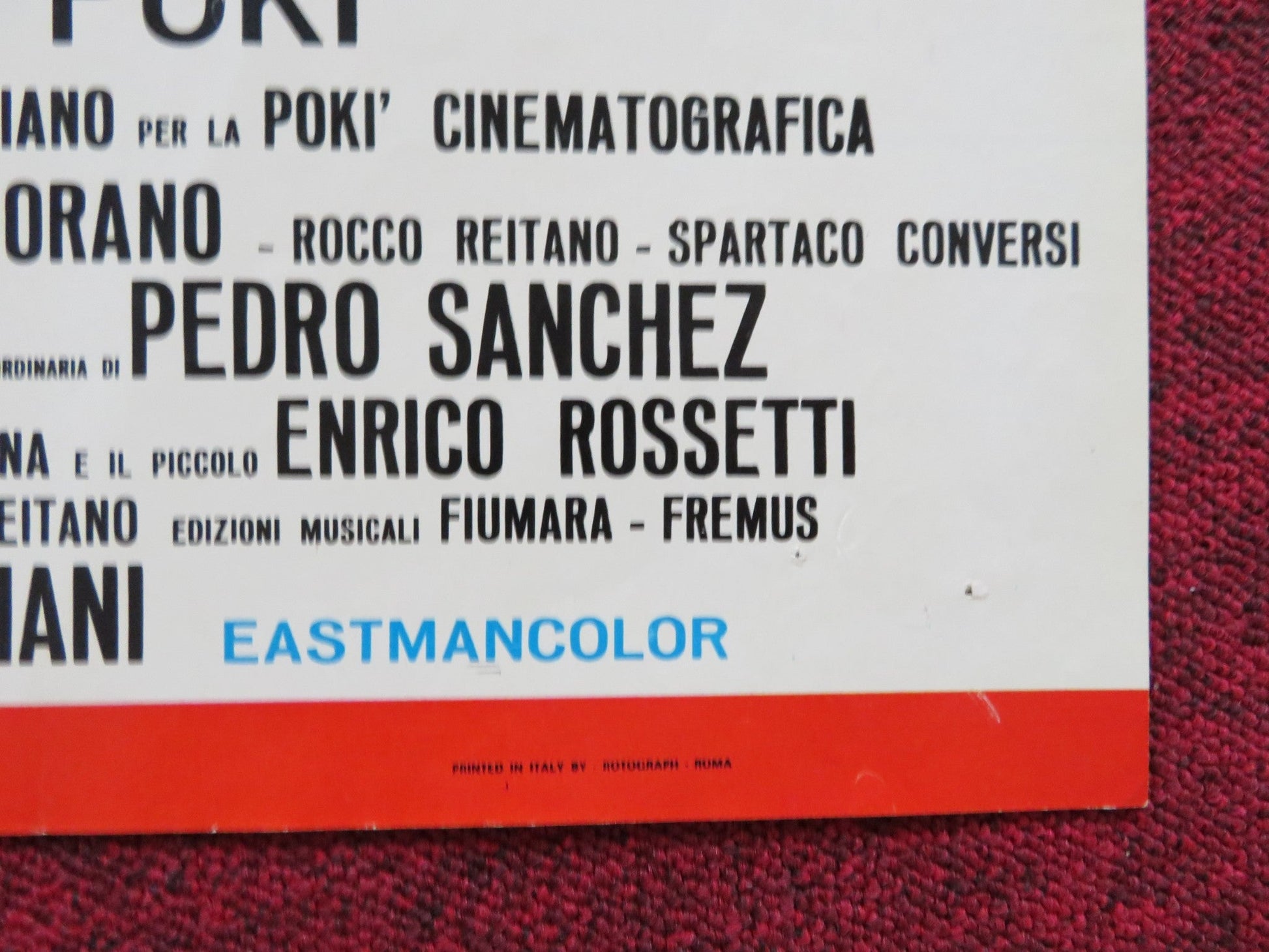 TARA POKI ITALIAN FOTOBUSTA POSTER MINO REITANO ALIZA ADAR 1971 Rendezvous Cinema Movie posters