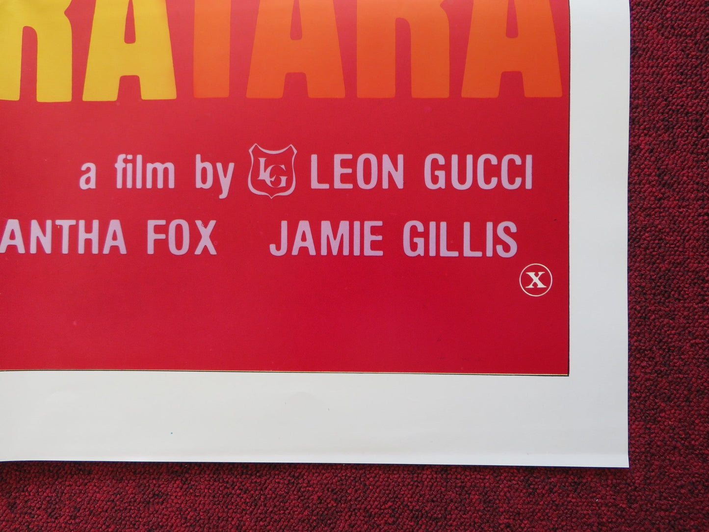 TARA TARA TARA FOLDED US ONE SHEET POSTER SEKA VERONICA HART 1980 Rendezvous Cinema Movie posters