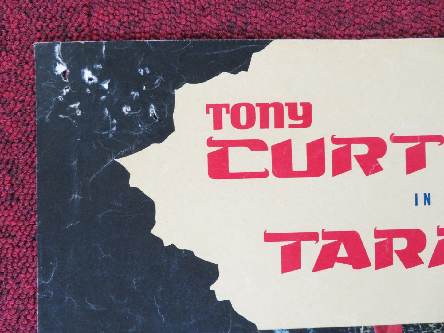 TARAS BULBA - C ITALIAN FOTOBUSTA POSTER TONY CURTIS YUL BRYNNER 1962 Rendezvous Cinema Movie posters